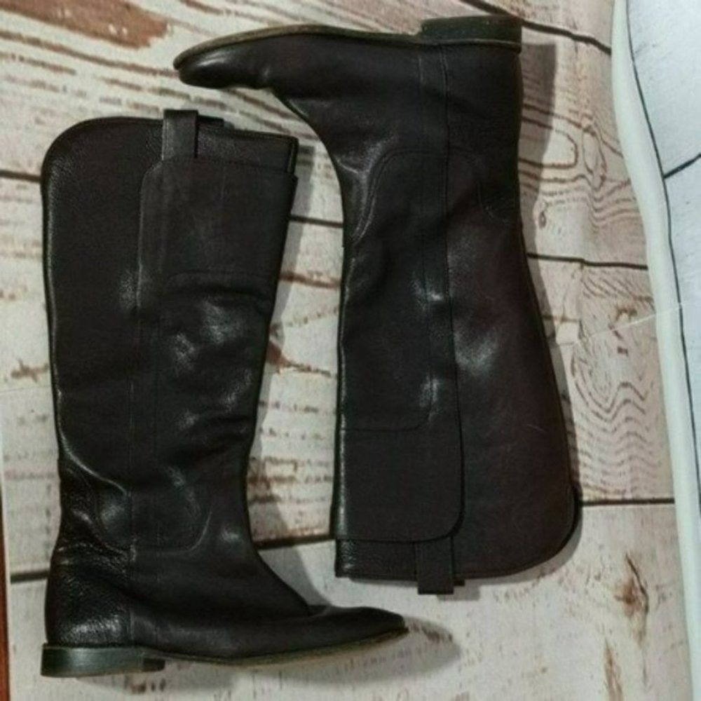 Frye Dark Brown Heeled Boots - Picture 5 of 8